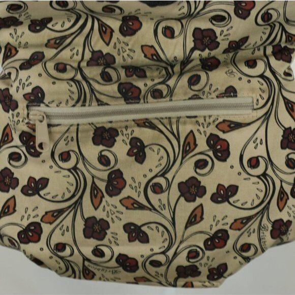 Brighton Women's Black Brown Embossed Leather Fold Over Crossbody Bag - Picture 7 of 8